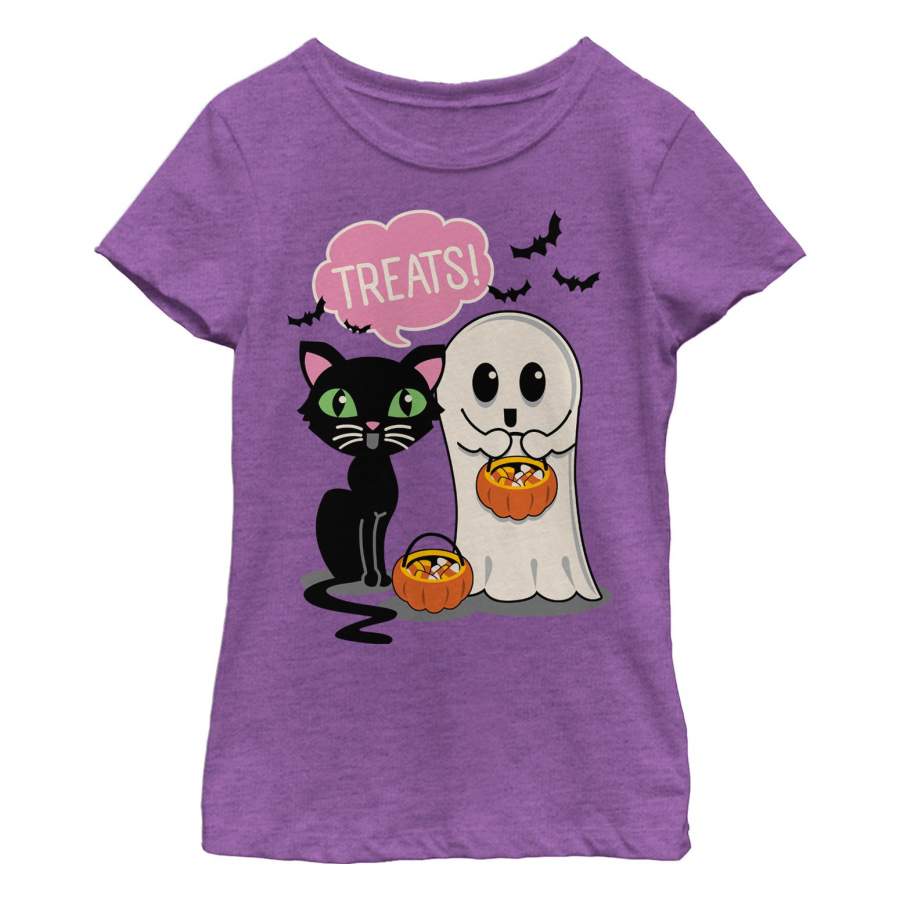 Lost Gods Girl’s Halloween Treat Friends  T Shirt