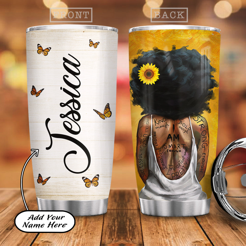 Personalized Melanin Strong Acaa2606003Z Stainless Steel Tumbler