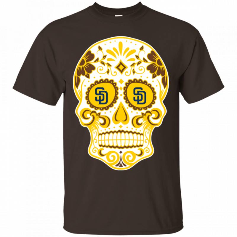 San Diego Padres Baseball Sugar Skull Day of the Dead Shirts