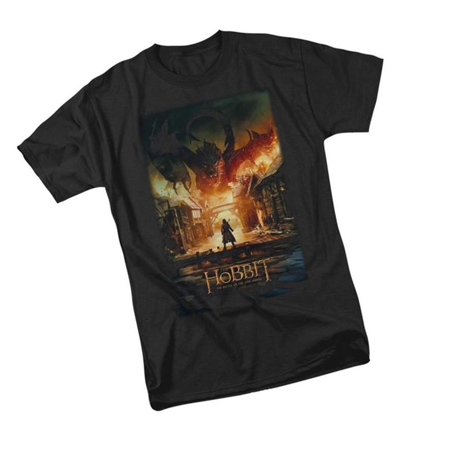 Smaug Poster The Hobbit: The Battle Of The Five Armies Adult T-Shirt