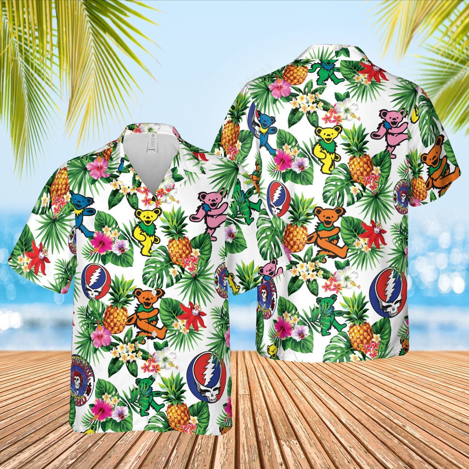 Gfd Aloha Summer Beach Hawaiian Style Music Band Shirt Ha18383