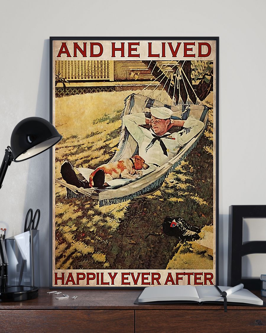 Professions Poster – Sailor And He Live Happily Ever After Vertical Canvas And Poster | Wall Decor Visual Art