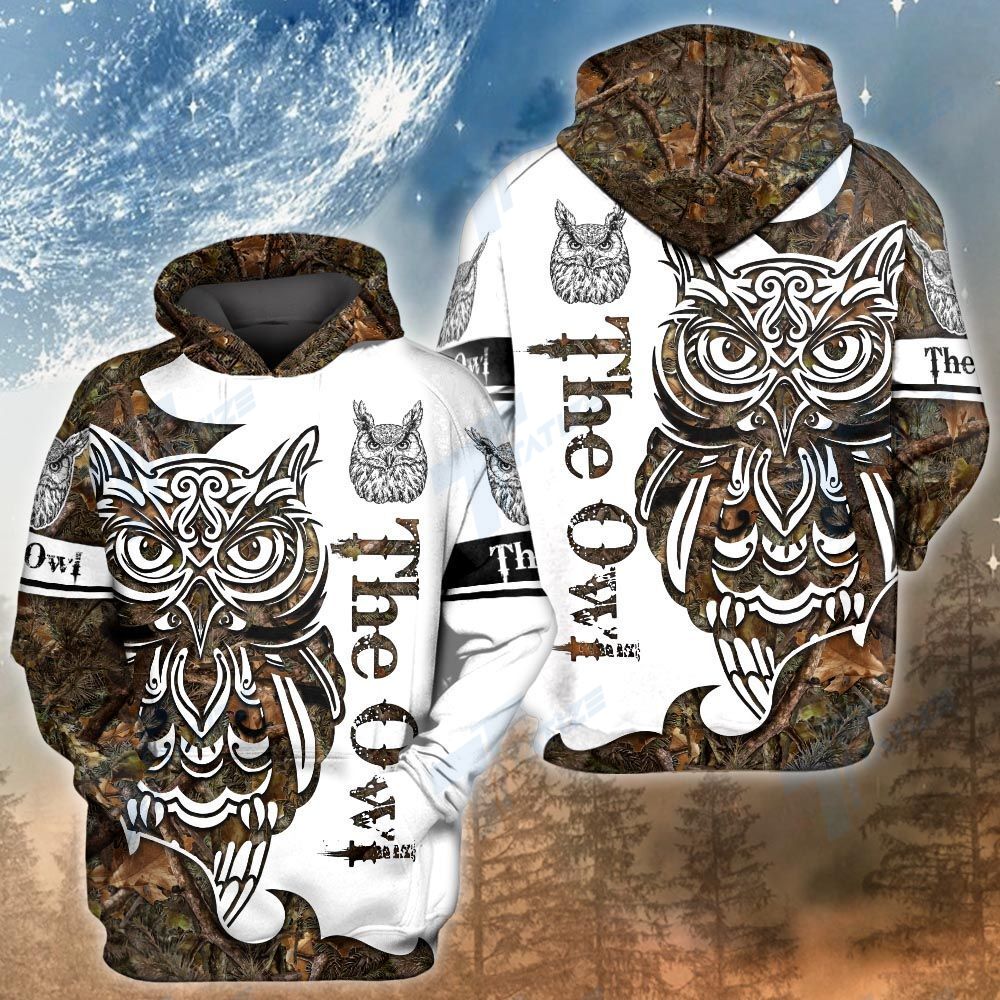 Wild animal face owl 3D ALL OVER PRINTED SHIRT, SWEATSHIRT, HOODIE, BOMBER JACKET SIZE S – 5XL