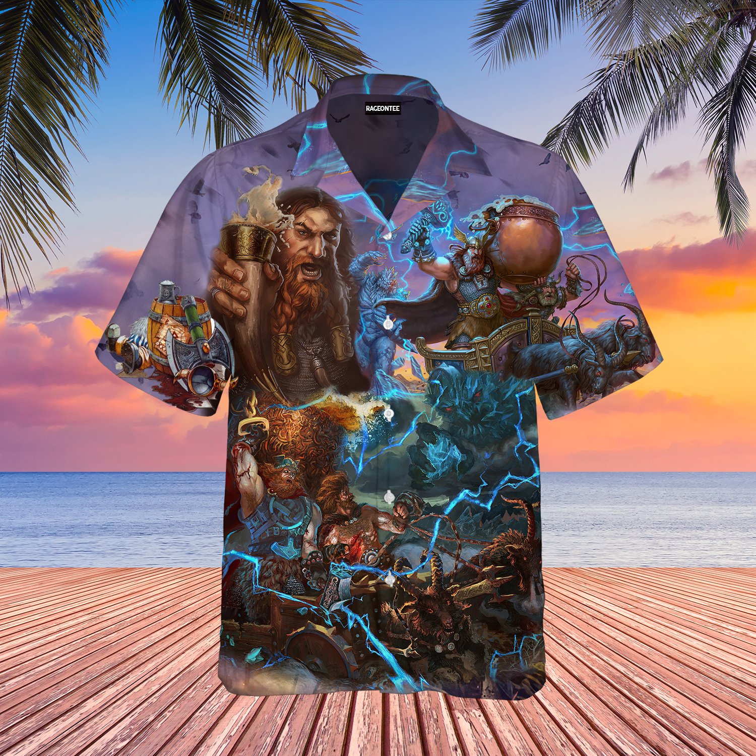 Viking Beer Hawaiian Shirt | Unisex | Adult | Wt1023