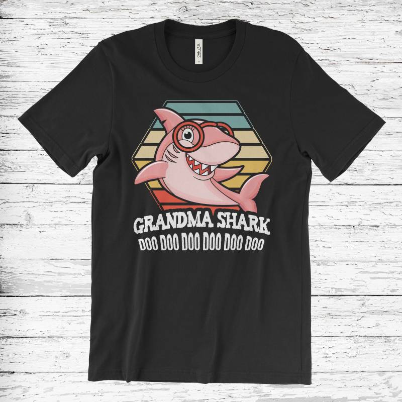 Crushtee Grandpa Shark T Shirt, Daddy Shark Shirt, Aunt Shark, Sister Shark, Brother Shark, Uncle Shark, Grandma Shark, Baby Shark, Mommy Shark Shirt Long Sleeve Hoodie