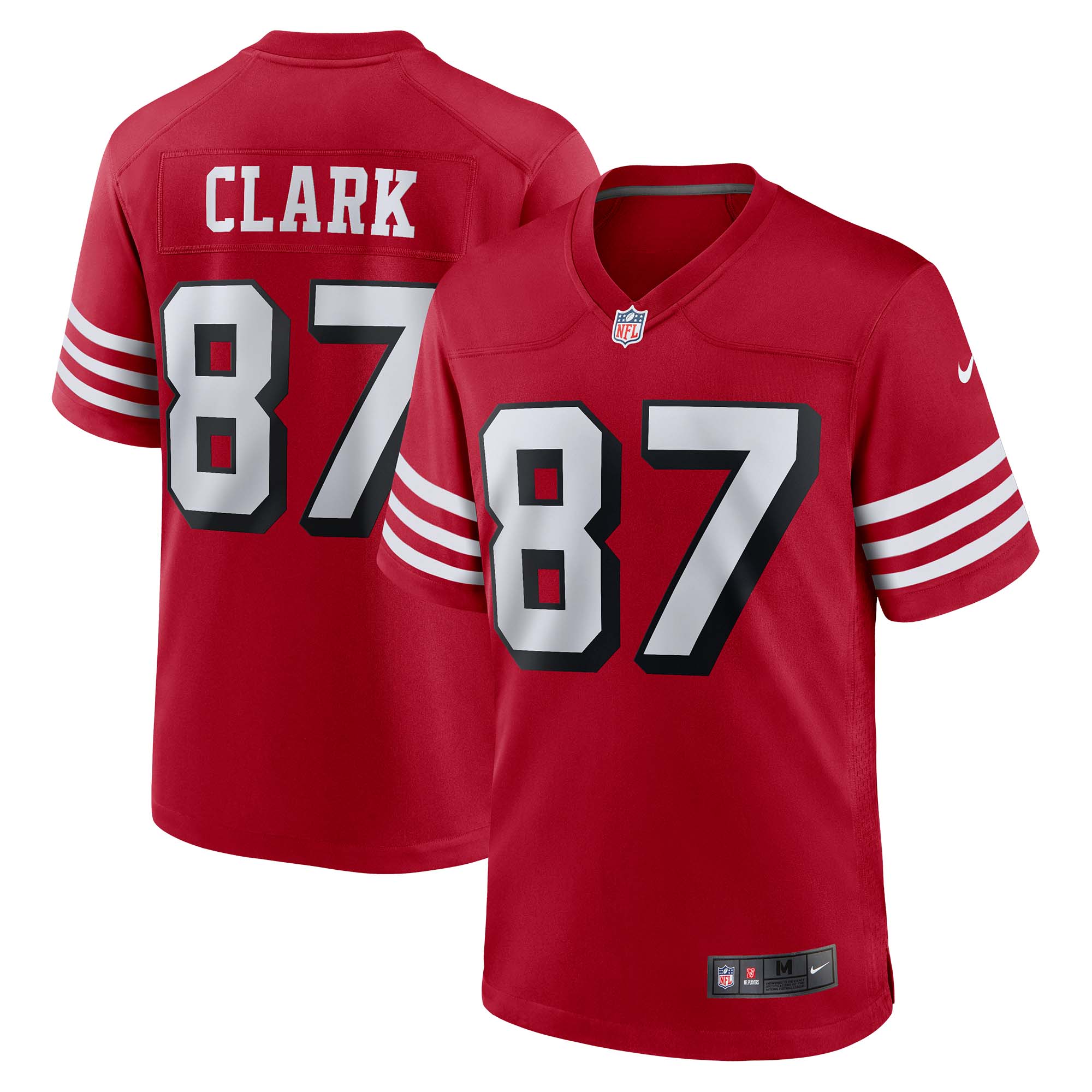 Dwight Clark San Francisco 49ers Retired Alternate Game Jersey – Scarlet