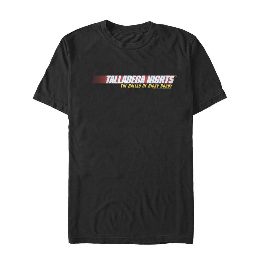 Talladega Nights: The Ballad of Ricky Bobby Men’s Classic Logo  T Shirt Black