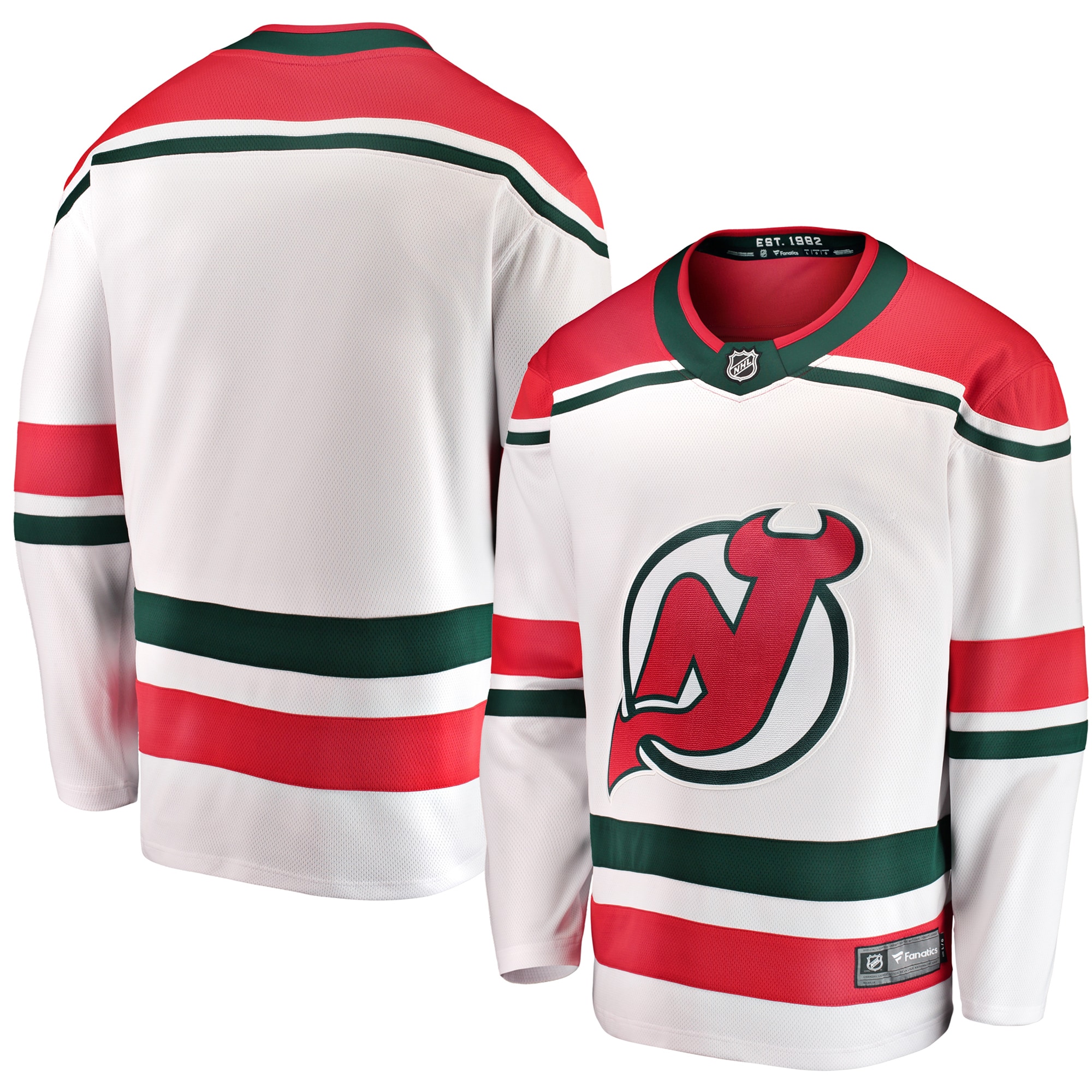 Men's New Jersey Devils White Alternate Breakaway Jersey