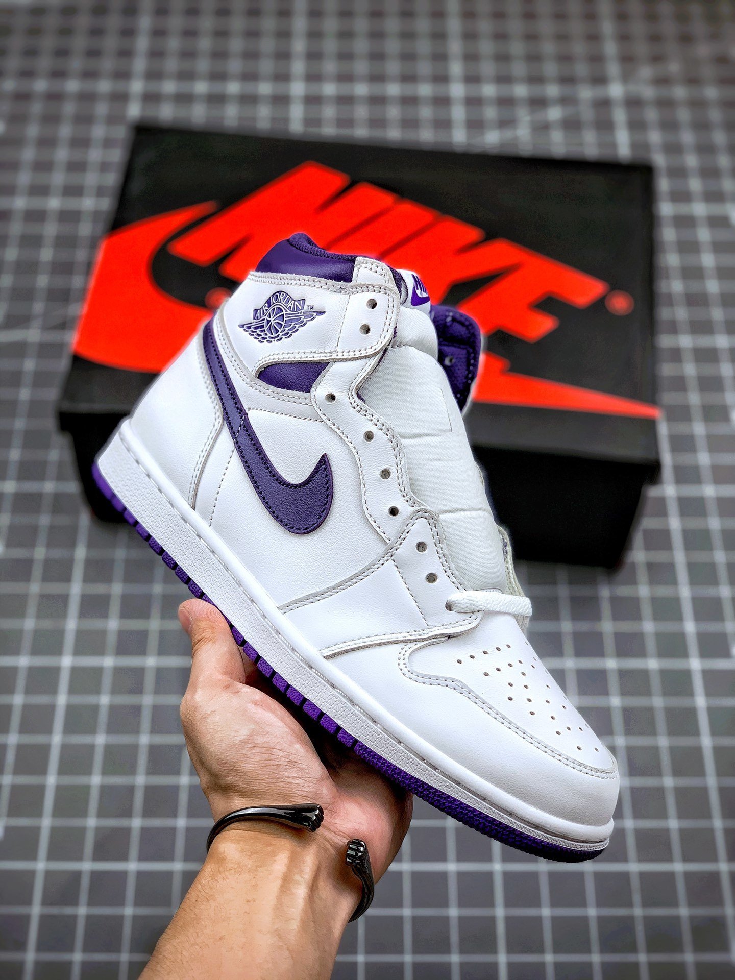 JD 1 High OG WhiteCourt Purple CD0461-151 5342094