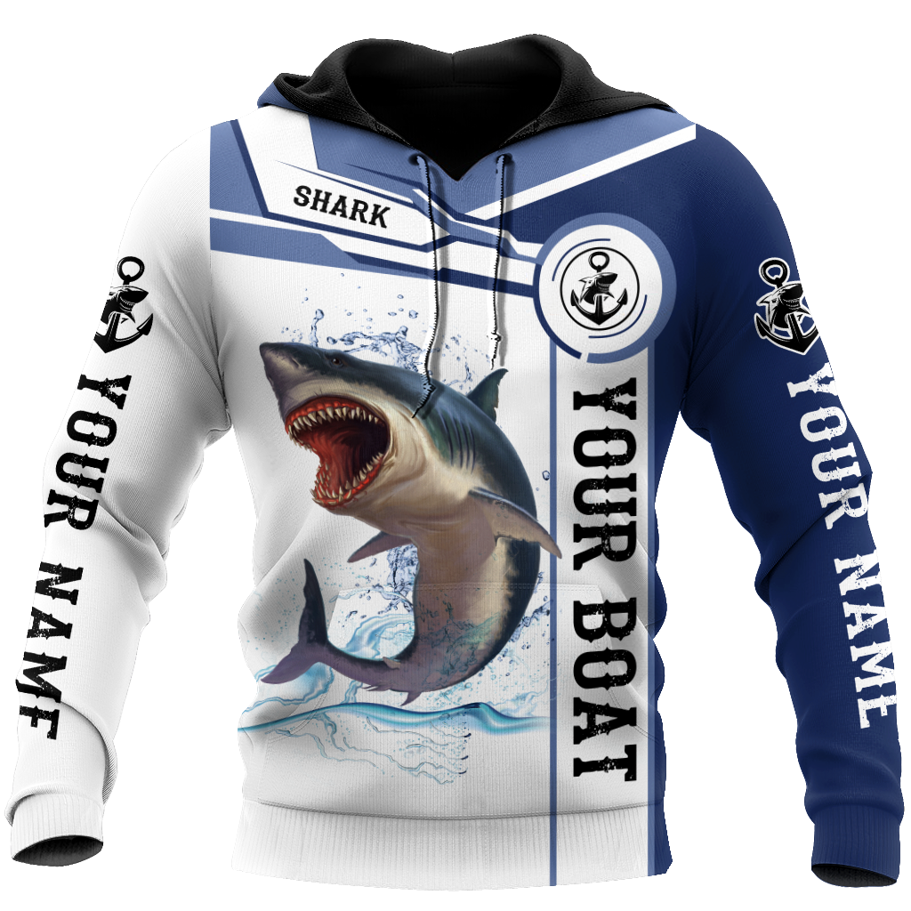 Custom Name Shark Fishing Catch And Release 3D Design Print Shirts