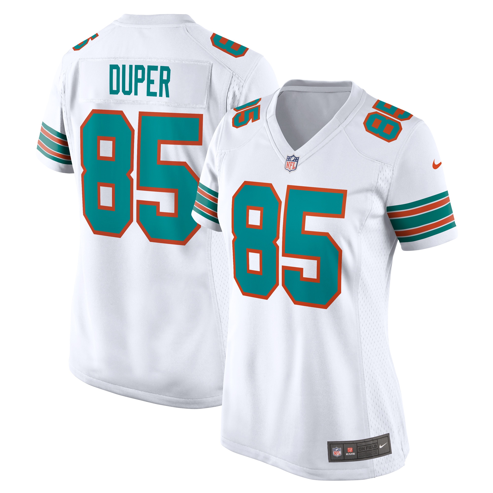 Women’s Miami Dolphins Mark Duper White Retired Player Jersey