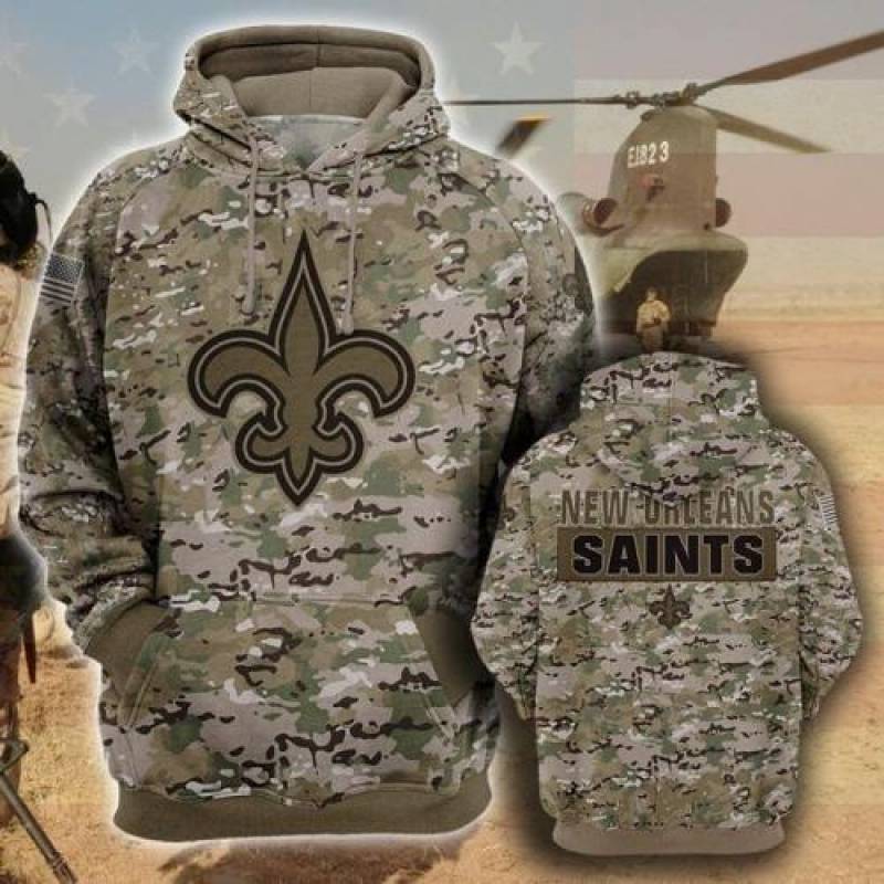 New orleans saints camo full printing shirt – maria