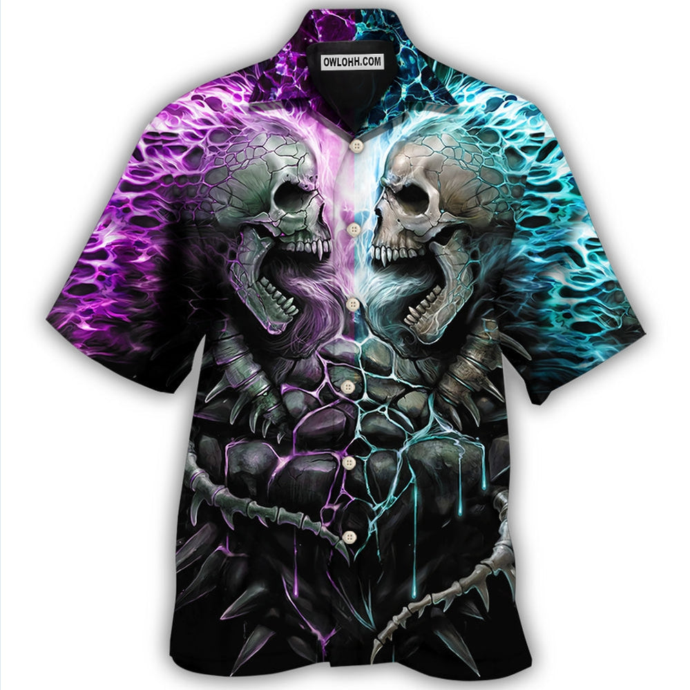 Skull Flaming Style Hawaii Shirt Ha100011