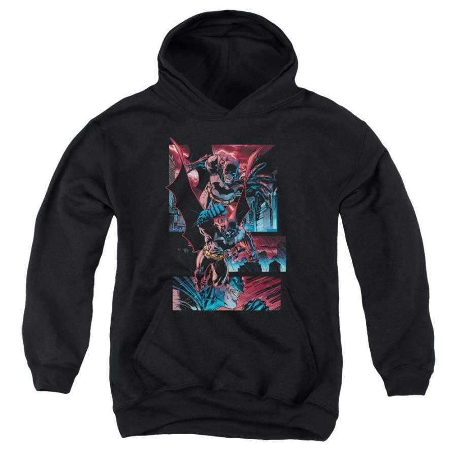 Batman – Dark Knight Panels Youth Pull Over Hoodie