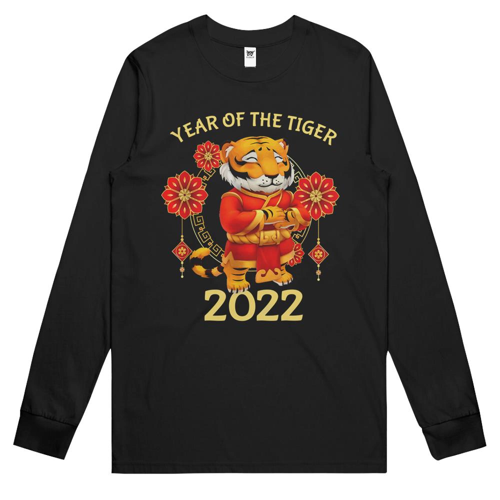 Chinese New Year Lunar 2022 Year Of The Tiger 2022 Zodiac Long Sleeve T Shirts