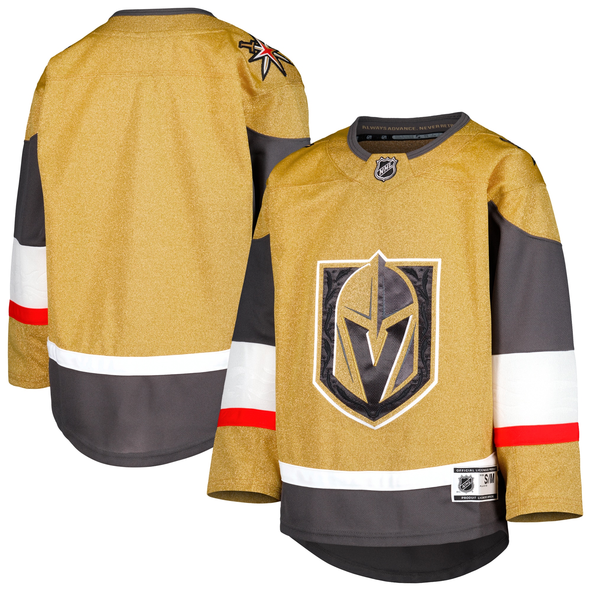 Vegas Golden Knights Youth 2021/22 Alternate Premier Jersey – Gold