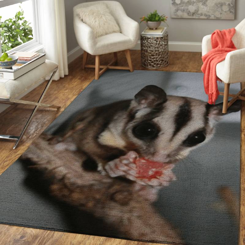 sugar gliders are eating – Animals Collection Area Rug Carpet