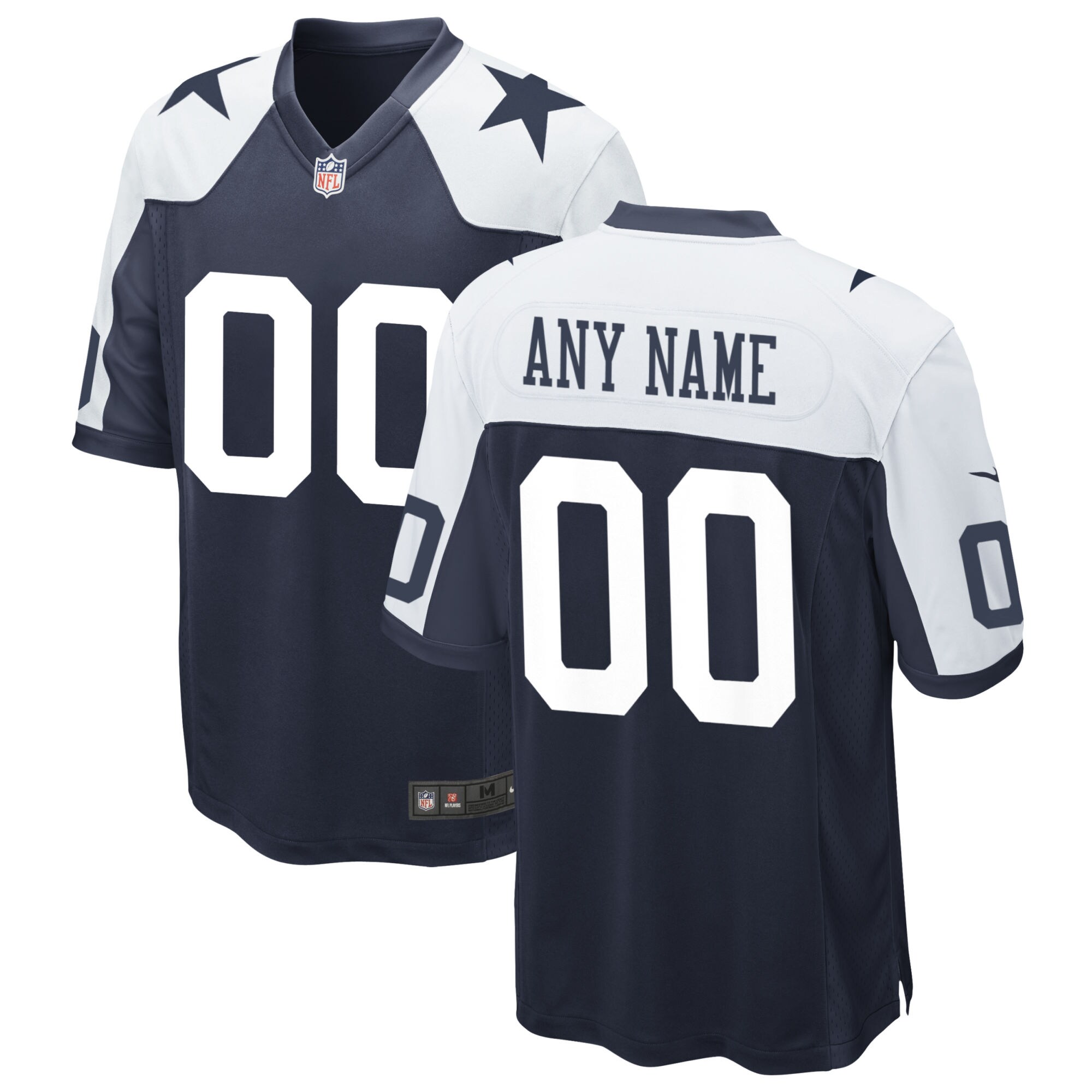 Dallas Cowboys Alternate Custom Game Jersey – Navy