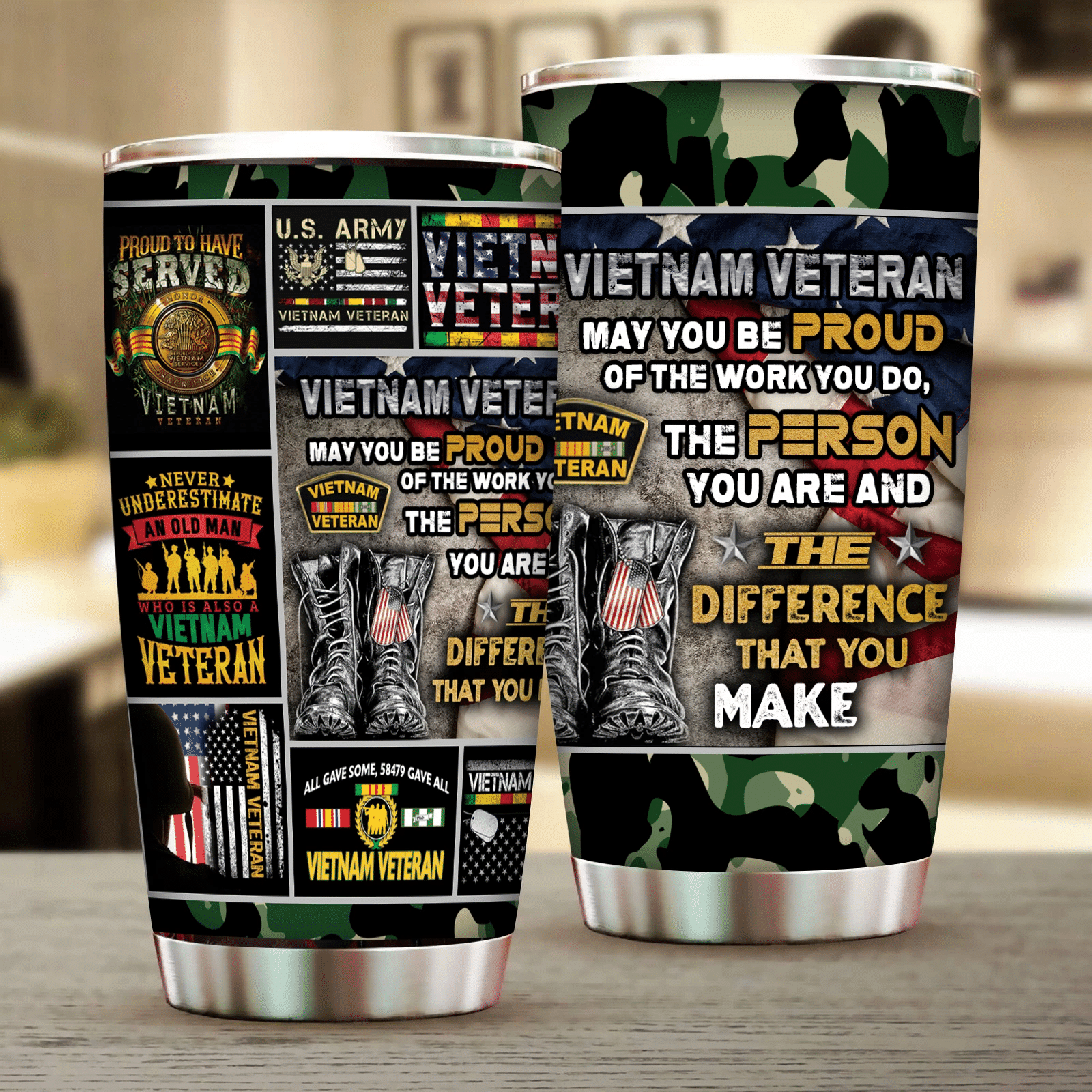 Vietnam Veteran – May You Be Proud Tumbler