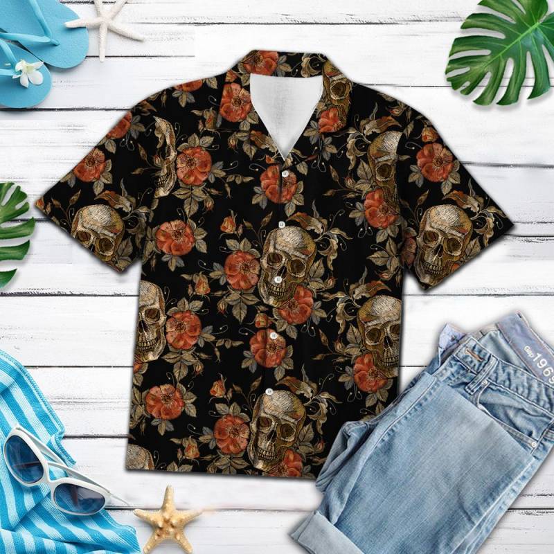 Vintage Skull H11833 – Hawaiian Shirt