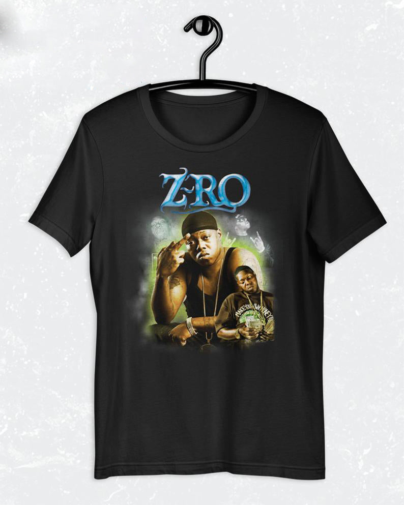 vintage inspired Z – Ro Unisex  Black print T-Shirt