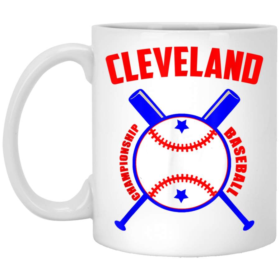 Cleveland Hometown Indian Tribe vintage for Baseball Fans White Mug