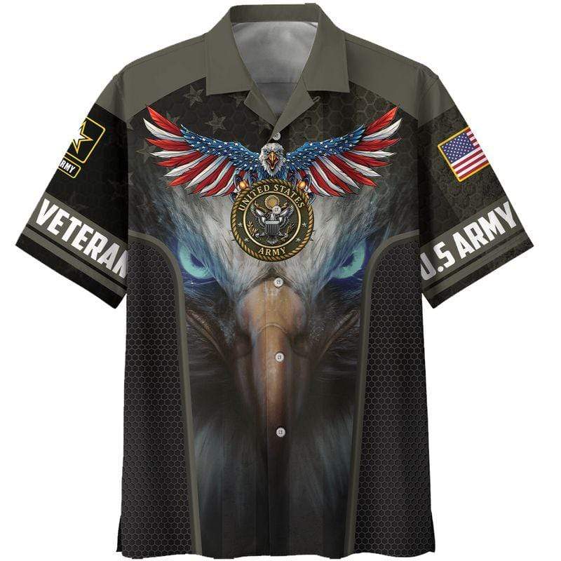 Amazing Patriot Eagle US Army Veteran Unisex Hawaiian Shirts ...