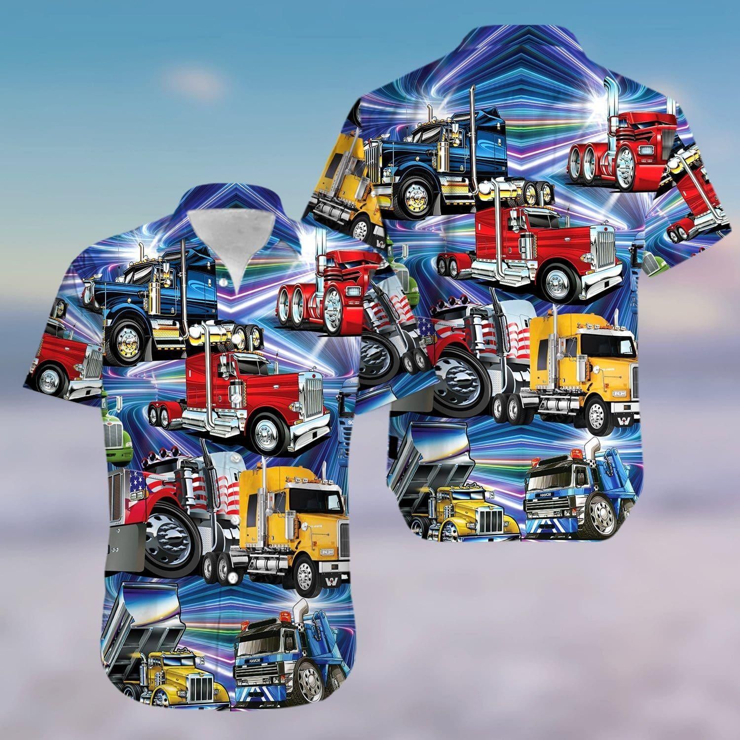 Trucks Are Like Kisses You Can Just Have One Aloha Hawaiian Shirt Colorful Short Sleeve Summer Beach Casual Shirt For Men And Women