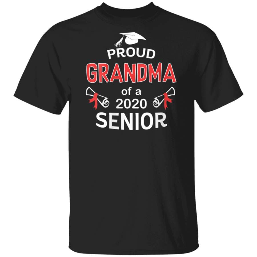 Womens Proud Grandma Of a 2020 Senior Shirt Graduation 2020 Gift  T-Shirt