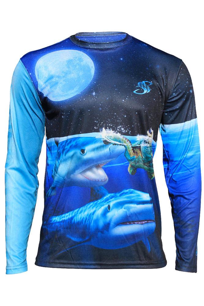 Tiger Shark Performance Long Sleeve Shirt Youth