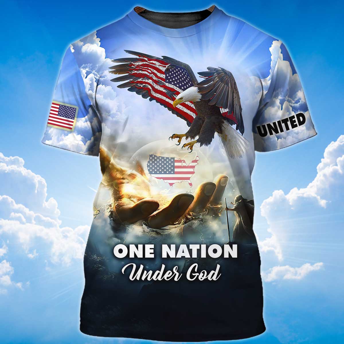 One Nation Under God T Shirt 11 Sep Patriotic Shirts Coolspod