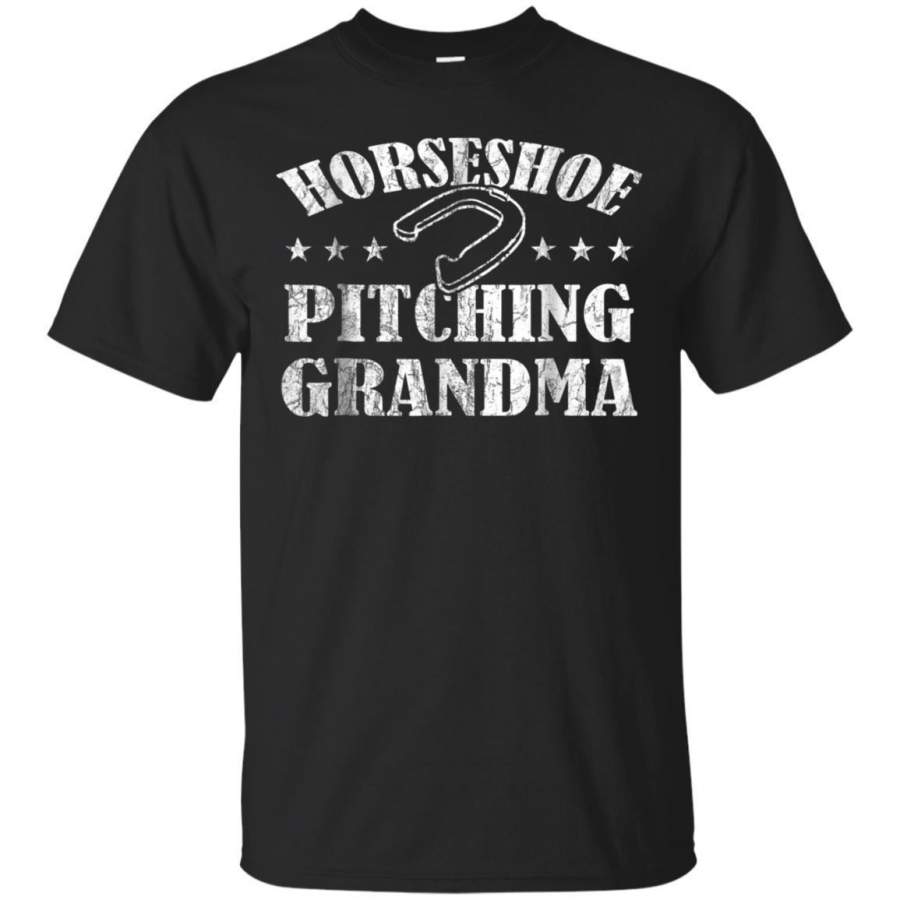 AGR Horseshoe Pitching Grandma Grandma Gift Tshirt Jaq T-shirt