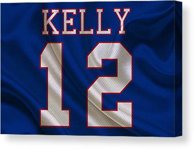 1 Buffalo Bills Jim Kelly Joe Hamilton Canvas Print