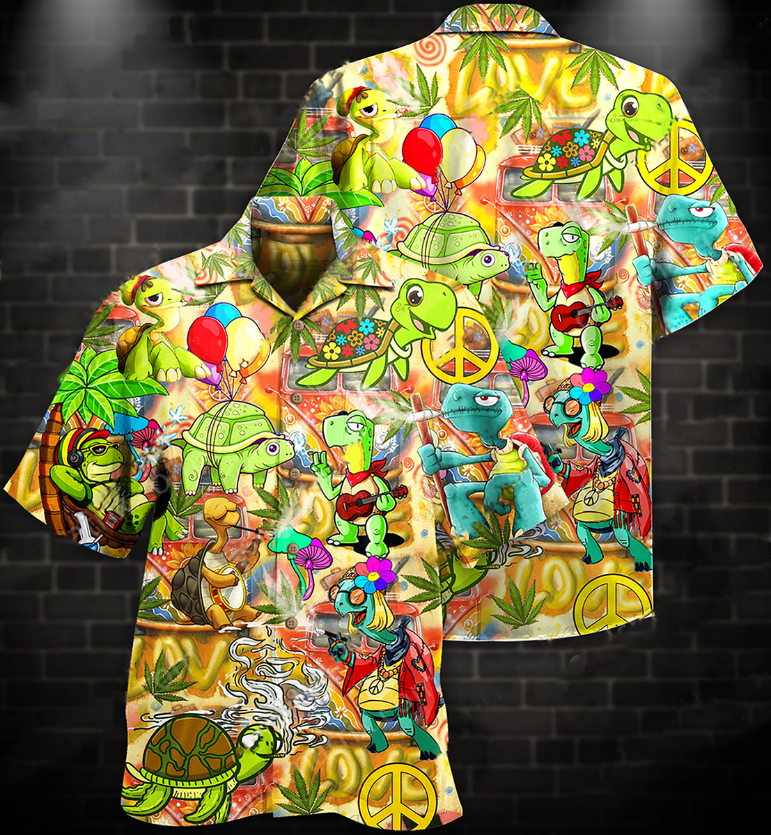 Hippie Turtles Hawaii Shirt For Men Women Adult Ha43972