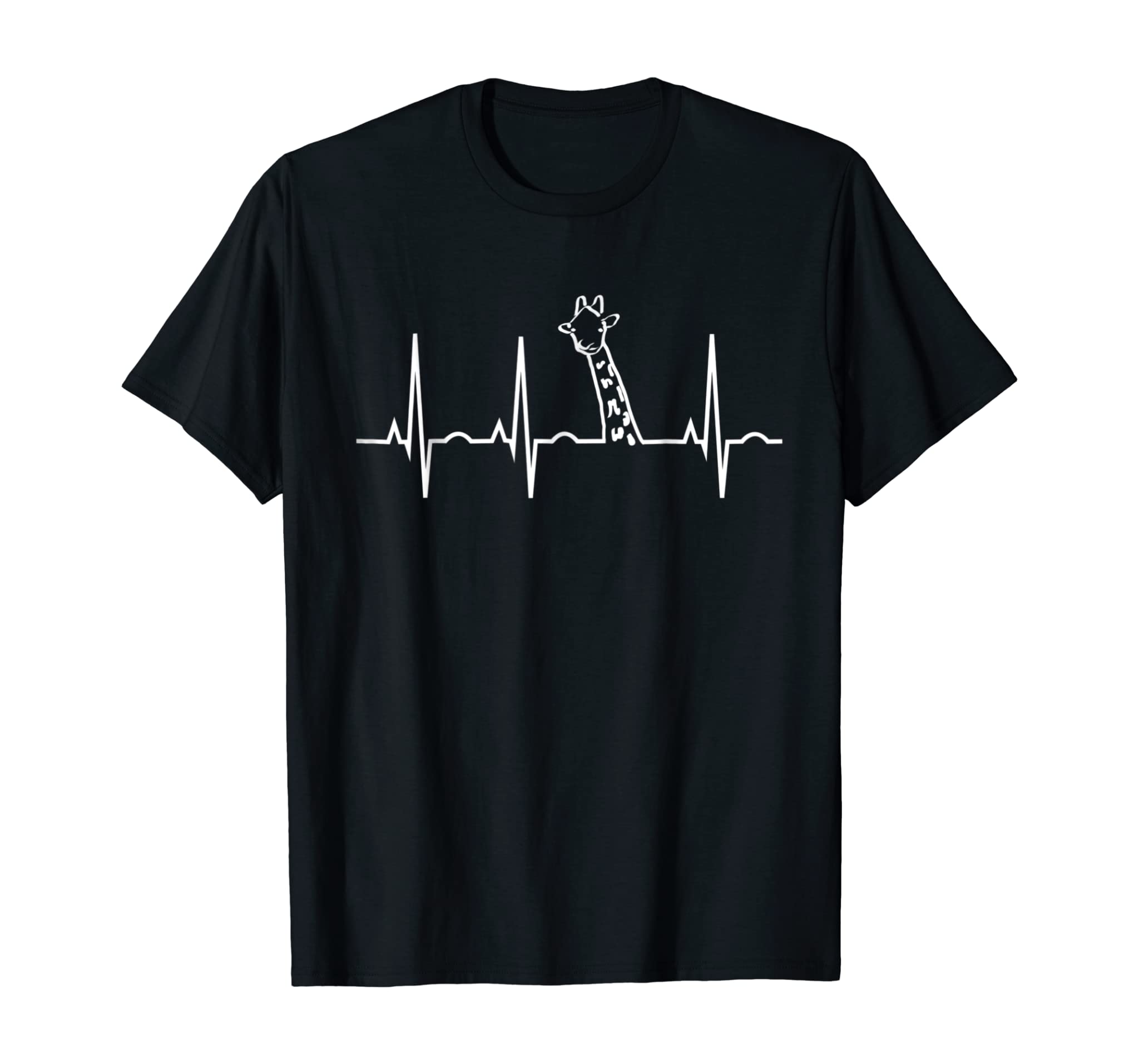 Giraffe Heartbeat Shirt – I Love Giraffes Safari Tee