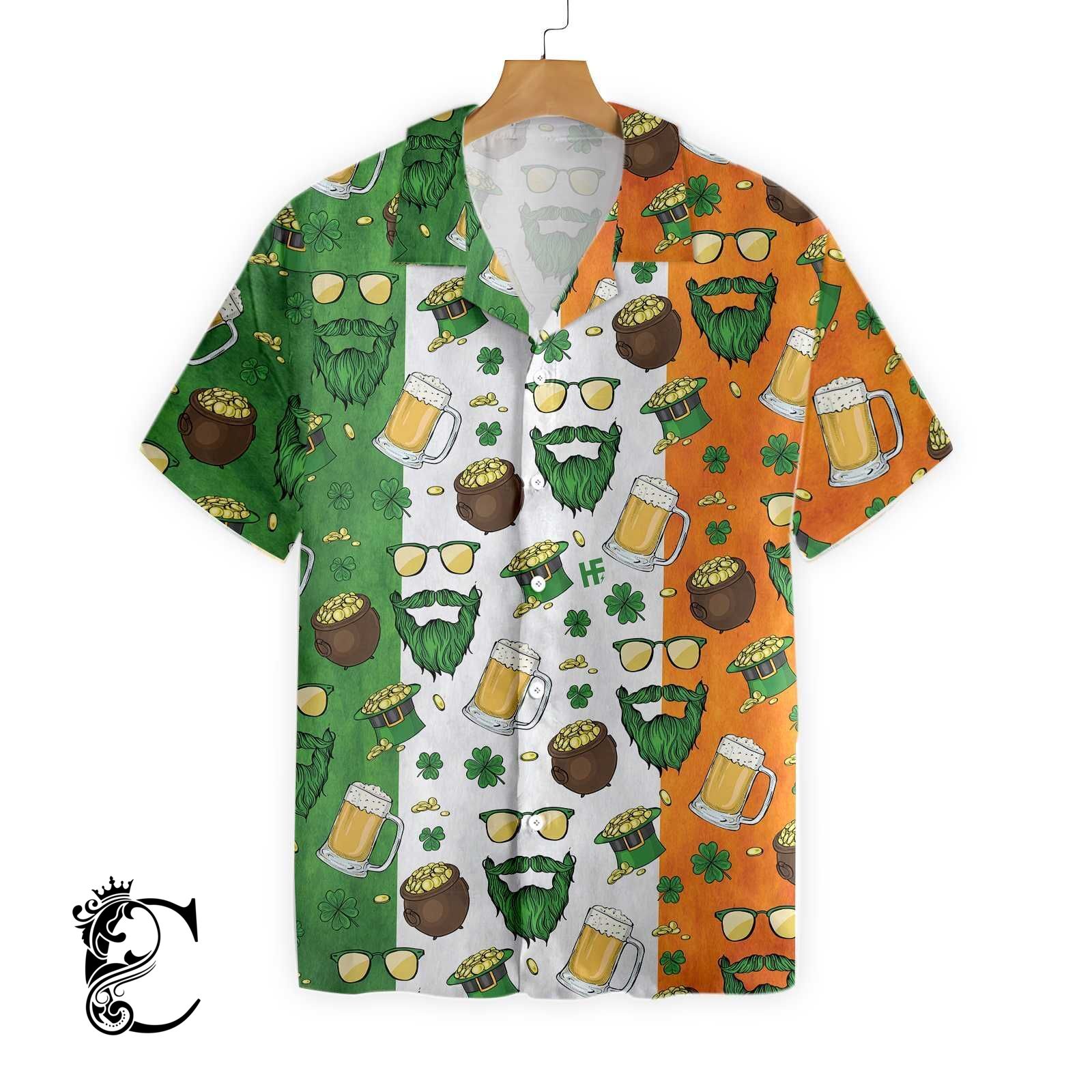 Beard Saint Patrick’S Day Seamless Pattern Ez16 1501 Hawaiian Shirt