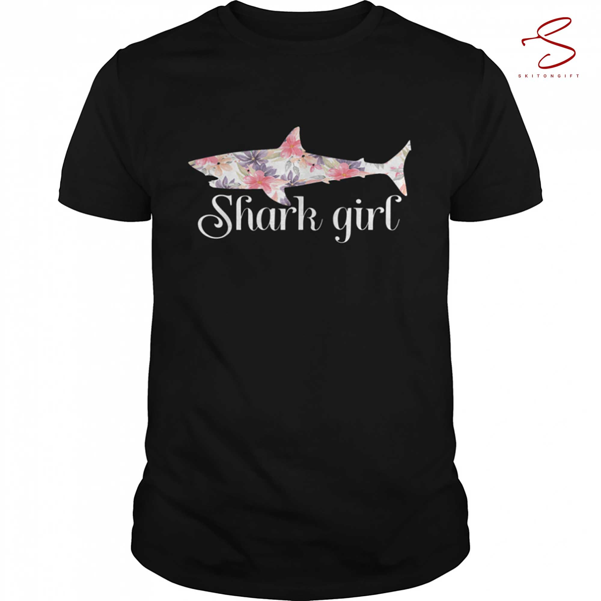 Skitongift Shark Girl Sharks Shirt Funny Shirts Long Sleeve Tee Hoody Hoodie Heavyweight Pullover Hoodies Sweater