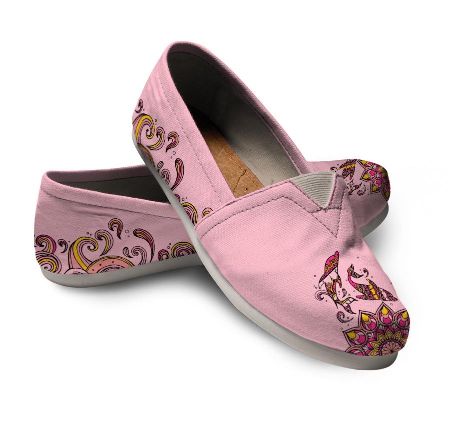 Beautiful Dolphin Sunset – Women’s Casual Shoes