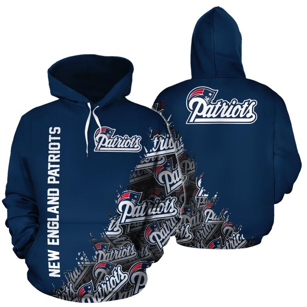 98HD025-New England Patriots 3D Hoodies All Over Print Patriots