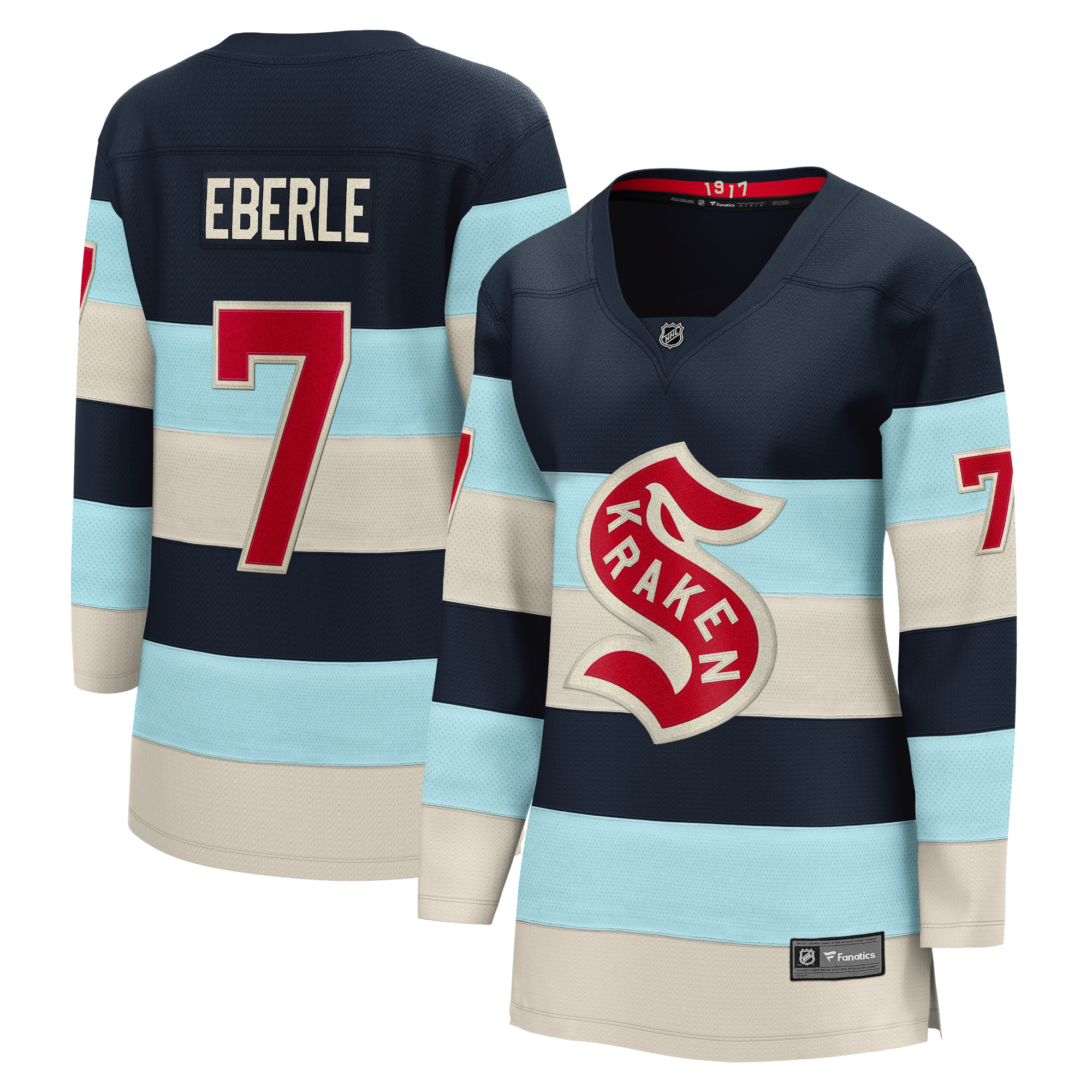 Women's Seattle Kraken Jordan Eberle Deep Sea Blue 2024 NHL Winter Classic Breakaway Player Jersey