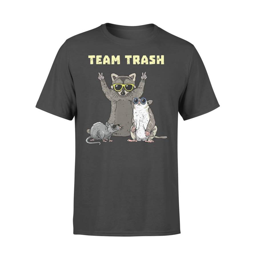 Team Trash Opossum Raccoon Rat Funny Animals Garbage Gang T-shirt