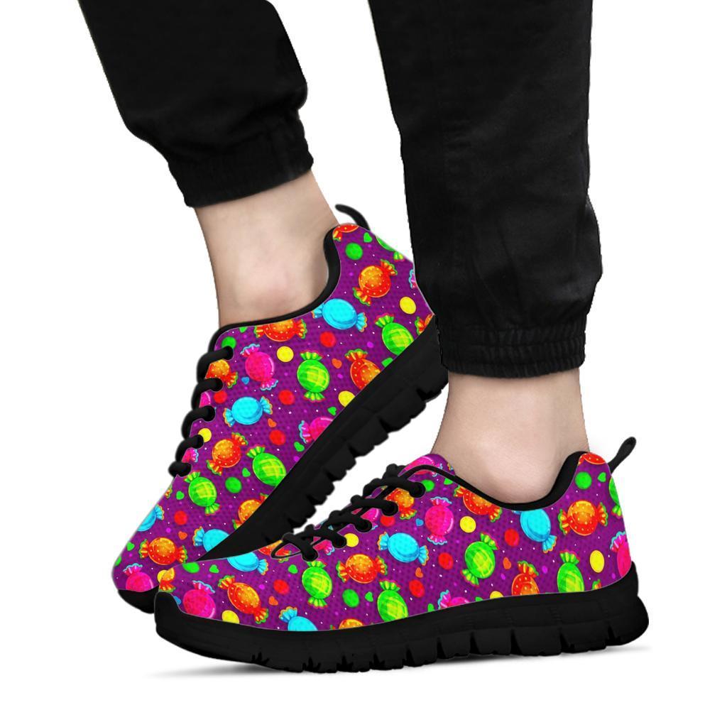 Toffee Candy Pattern Print Sneaker Shoes For Men Women