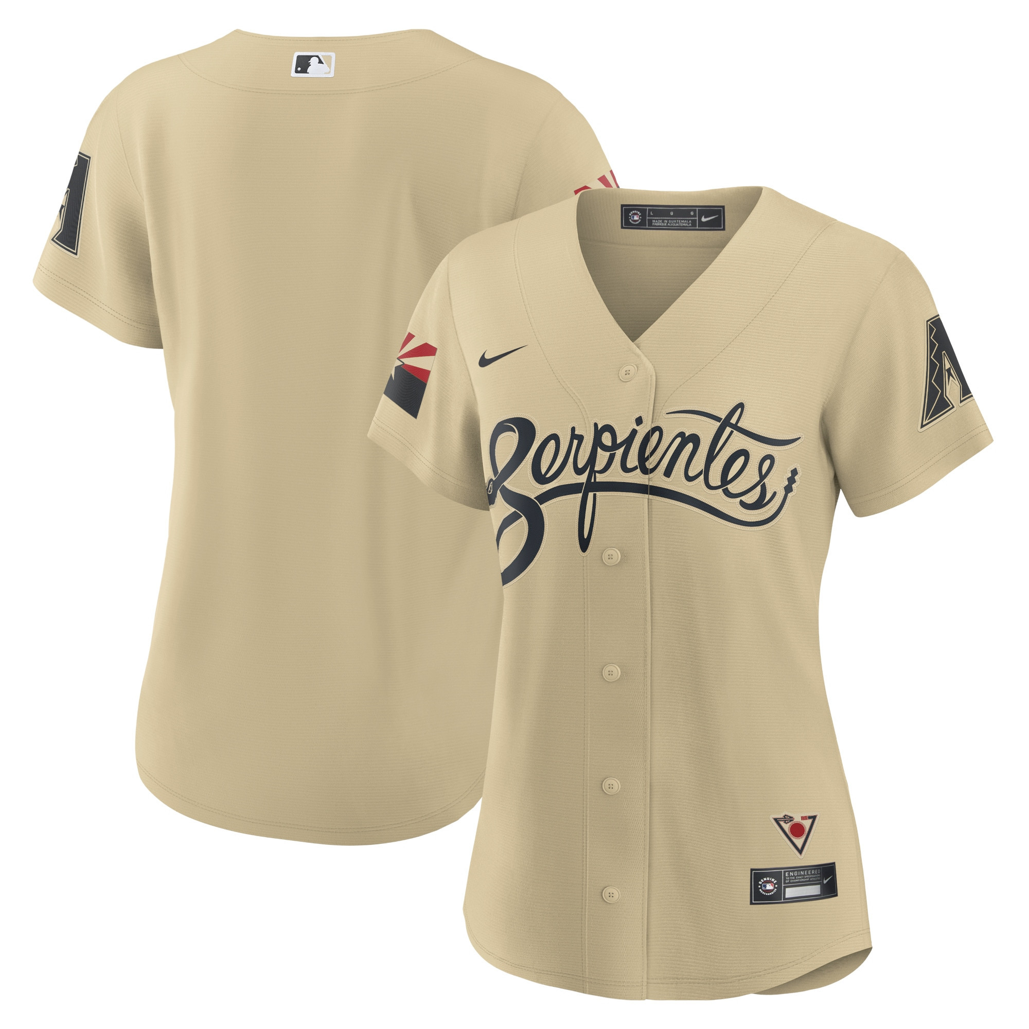 Arizona Diamondbacks Womens 2021 City Connect Replica Jersey – Gold MLB