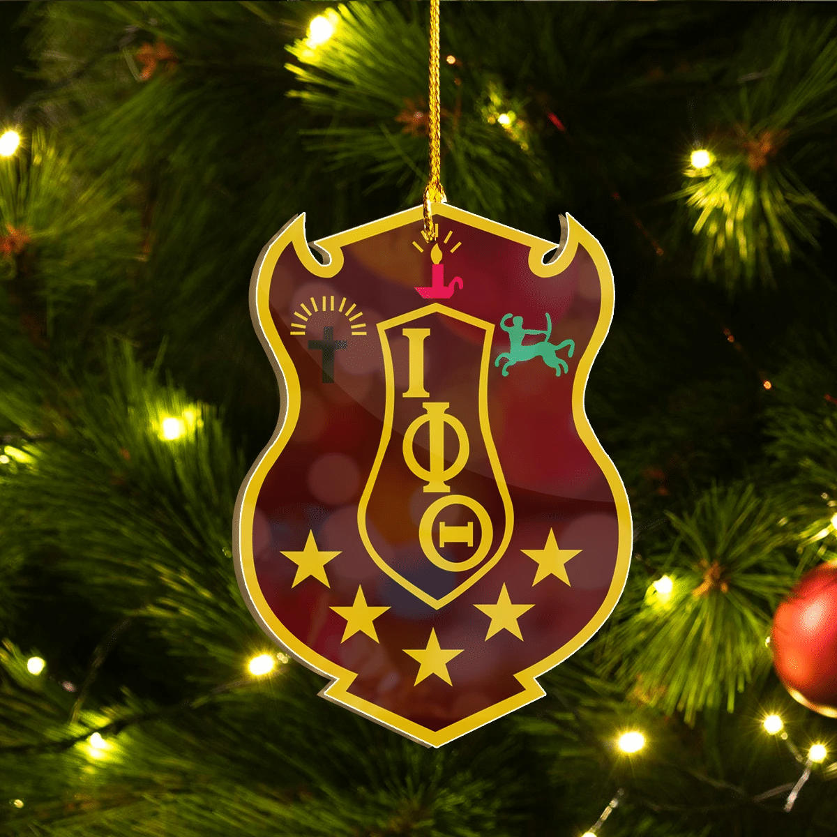 Getteestore Ornament – Iota Phi Theta Custom Shape Ornament A31