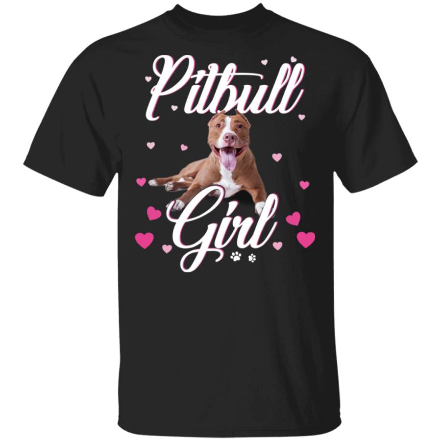 Pitbull Girl Women Puppy Mom Dog Mama Lover T-Shirt