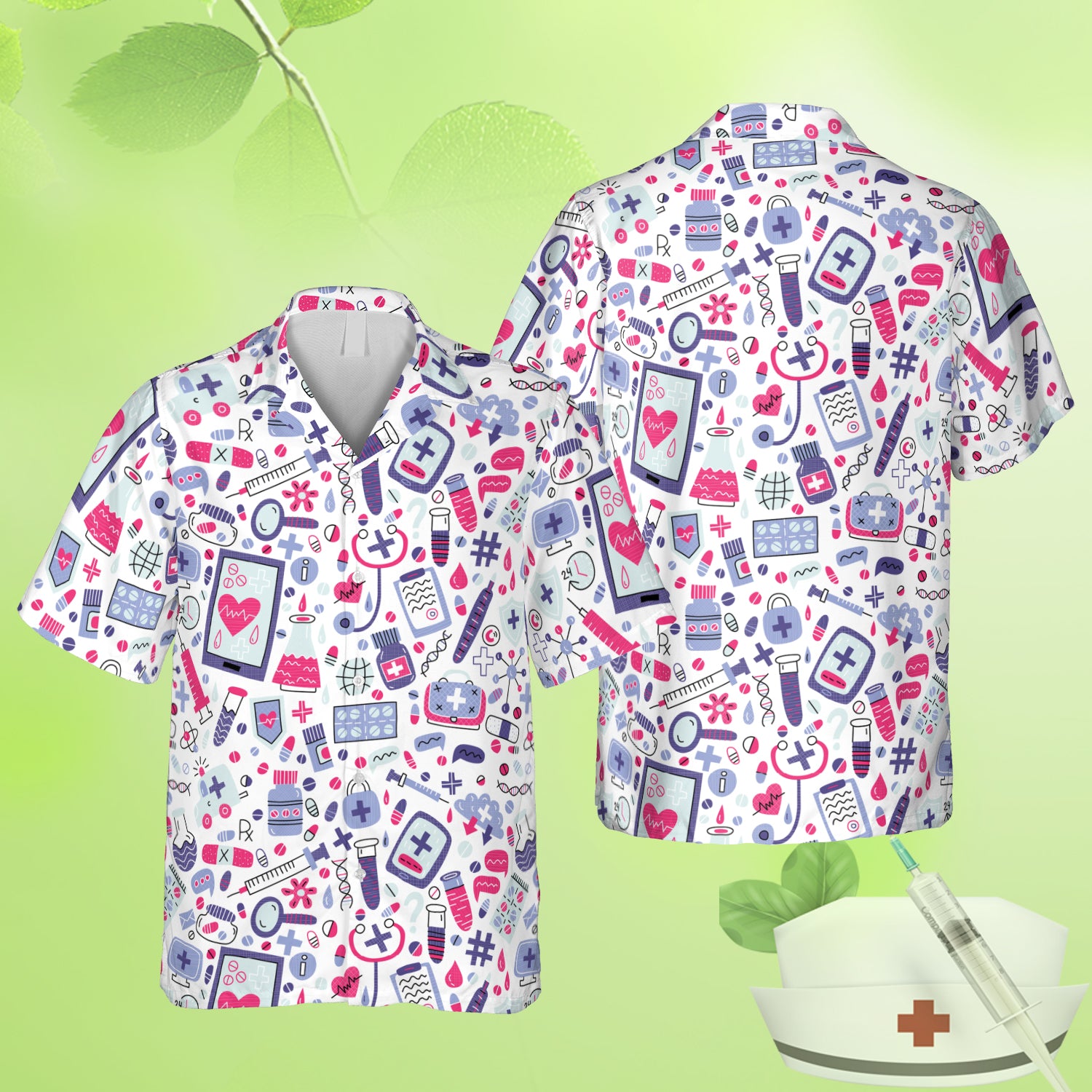 Doctor Clinic Hawaii Nurse Day Aloha Shirts Ha30338