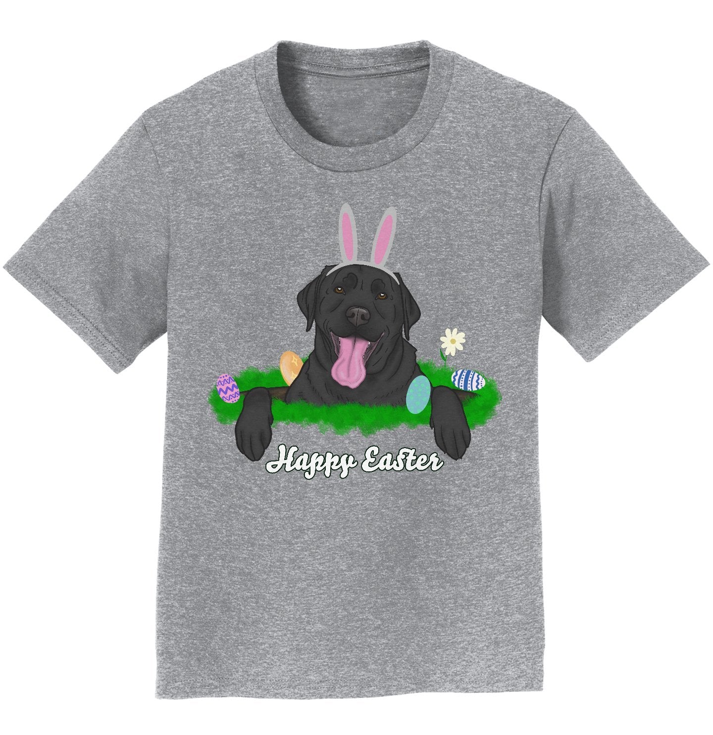 Rabbit Hole Black Labrador  – Kids’ Unisex T-Shirt