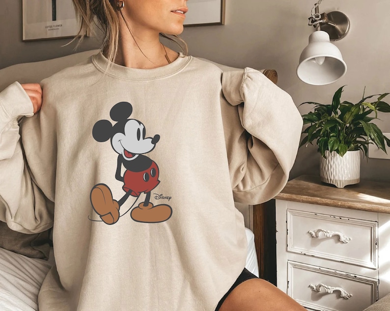 Disney Classic Mickey Mouse Pose Sweatshirt,Disneyland Holiday Vacation Shirt,Disney Retro Shirt,Disney Trip Tees,Mickey Hoodie,Disneyworld