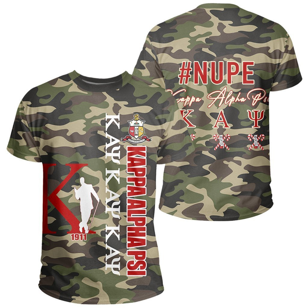 Greek Life T-Shirt – Kappa Alpha Psi Camouflage Style T-Shirt J09