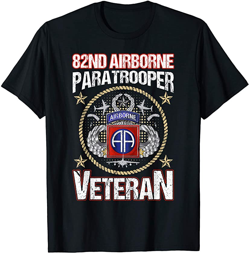 82nd Airborne Paratrooper Veteran Vintage T-Shirt